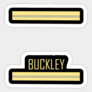 Evan "Buck" Buckley Jacket Sticker